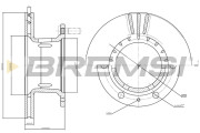 CD6153V Brzdový kotúč BREMSI