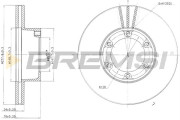 CD6172V Brzdový kotúč BREMSI