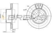 CD6173V Brzdový kotúč BREMSI