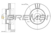 CD6180V Brzdový kotúč BREMSI