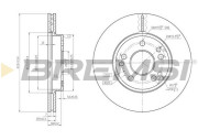 CD6181V Brzdový kotúč BREMSI