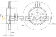 CD6190V Brzdový kotúč BREMSI