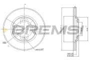 CD6195S Brzdový kotúč BREMSI