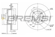 CD6203S Brzdový kotúč BREMSI