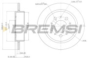 CD6241S Brzdový kotúč BREMSI