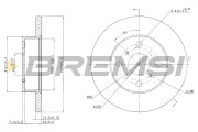 CD6279S Brzdový kotúč BREMSI