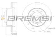 CD6283S Brzdový kotúč BREMSI