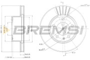 CD6325V Brzdový kotúč BREMSI