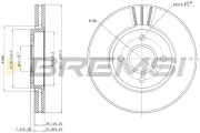 CD6337V Brzdový kotúč BREMSI