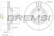 CD6389V Brzdový kotúč BREMSI