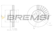 CD6403V Brzdový kotúč BREMSI