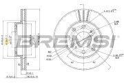 CD6447V Brzdový kotúč BREMSI