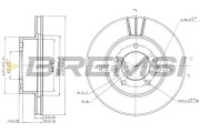 CD6455V Brzdový kotúč BREMSI