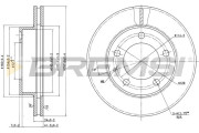 CD6496V Brzdový kotúč BREMSI