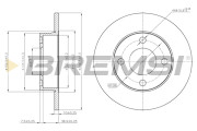 CD6563S Brzdový kotúč BREMSI