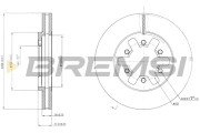 CD6601V Brzdový kotúč BREMSI