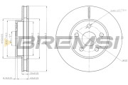 CD6620V Brzdový kotúč BREMSI