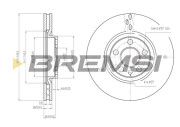 CD6760V Brzdový kotúč BREMSI