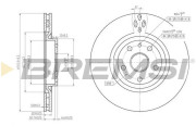 CD6797V Brzdový kotúč BREMSI