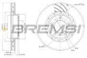 CD6804V Brzdový kotúč BREMSI