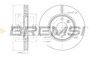 CD6841V Brzdový kotúč BREMSI