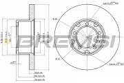 CD6853S Brzdový kotúč BREMSI