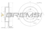 CD6863S Brzdový kotúč BREMSI