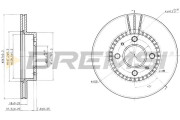 CD6867V Brzdový kotúč BREMSI