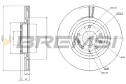 CD6960V Brzdový kotúč BREMSI