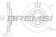 CD6974V Brzdový kotúč BREMSI