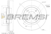 CD7000S Brzdový kotúč BREMSI