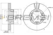 CD7016V Brzdový kotúč BREMSI