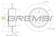 CD7060S Brzdový kotúč BREMSI