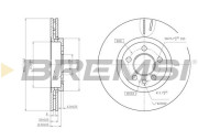 CD7080V Brzdový kotúč BREMSI