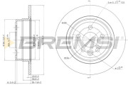 CD7081S Brzdový kotúč BREMSI