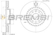 CD7162V Brzdový kotúč BREMSI