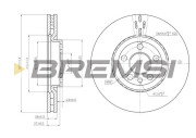 CD7165V Brzdový kotúč BREMSI
