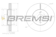 CD7195V Brzdový kotúč BREMSI