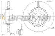 CD7215V Brzdový kotúč BREMSI