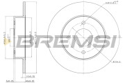 CD7235S Brzdový kotúč BREMSI