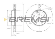 CD7252V Brzdový kotúč BREMSI