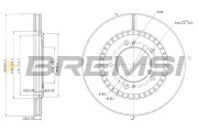 CD7282V Brzdový kotúč BREMSI