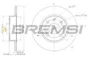 CD7283S Brzdový kotúč BREMSI