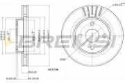 CD7309V Brzdový kotúč BREMSI