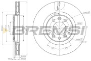 CD7326V Brzdový kotúč BREMSI
