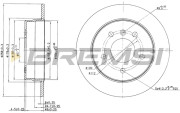 CD7362S Brzdový kotúč BREMSI