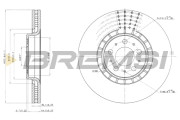 CD7371V Brzdový kotúč BREMSI