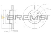 CD7391V Brzdový kotúč BREMSI