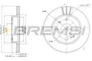 CD7394V Brzdový kotúč BREMSI