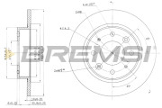 CD7395S Brzdový kotúč BREMSI